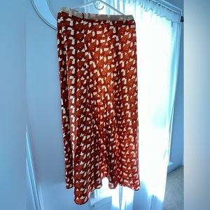 Zara, maxi skirt, print and beaded waist